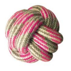 BOLA DE CORDA PASTEL PINK 7.5CM BOLA DE CORDA PASTEL PINK 7.5CM